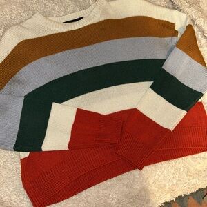 Forever 21 Multicolor Striped Sweater